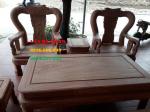 Salon gỗ| Bàn ghế Minh Triện 6 món gỗ hương đá