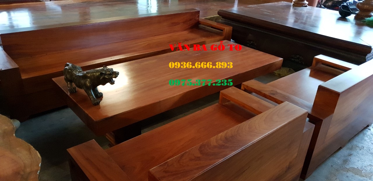 Sofa gỗ nguyên khối